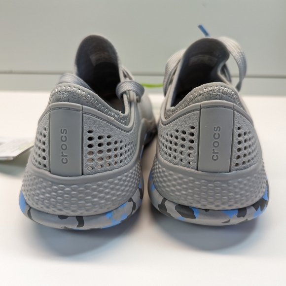 Crocs LiteRide 360 Marbled Pacerw Light Grey Oxygen Beach Water sneakers Women 7 - Picture 4 of 9